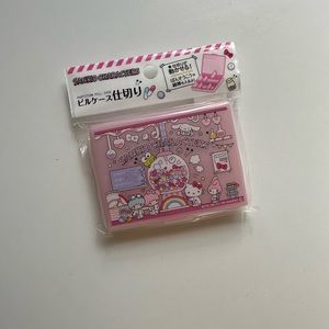 Sanrio Characters Partition Pill Case Pink Plastic